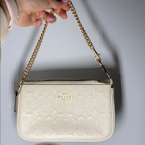 Coach large wristlet signature